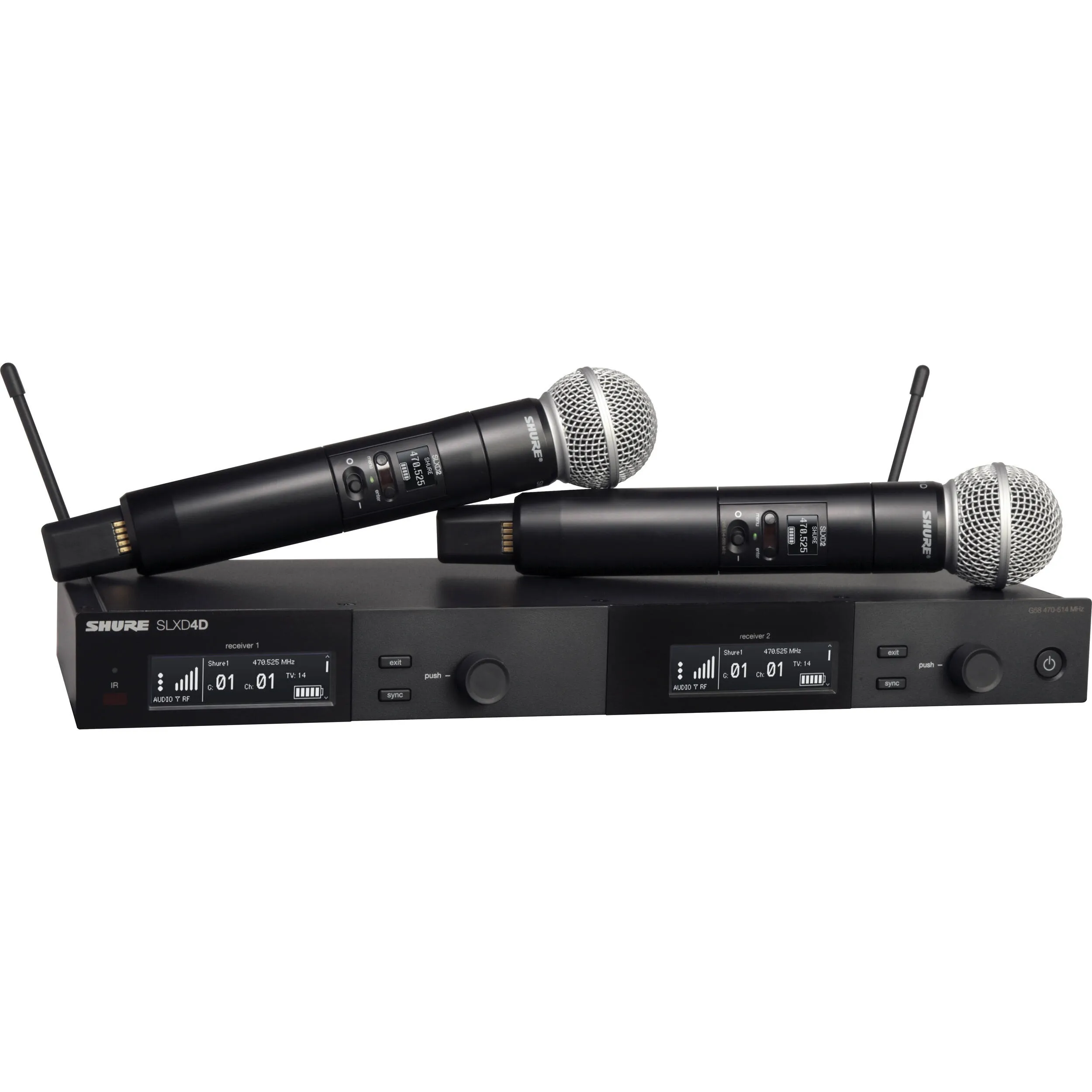 MICROFONE SEM FIO SHURE SLXD4 DUPLO